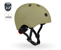 Scoot & Ride Kask Ochronny S-M dla dzieci 3+ Olive - 1265386 - zdjęcie 2